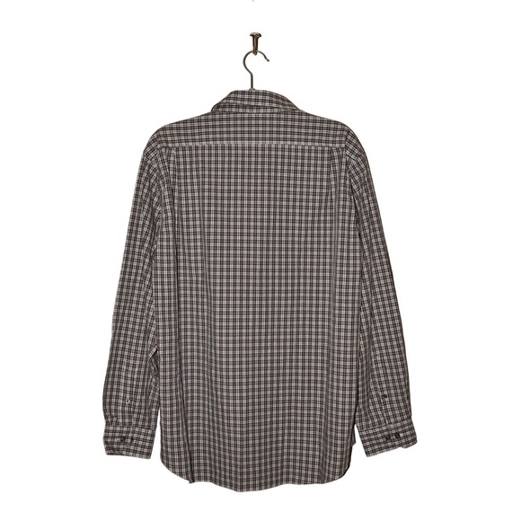 HART SCHAFFNER MARX NEW $99 Cotton Button Down Plaid Shirt Men's Large - Picture 2 of 4